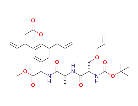 N<sup>α</sup>-(tert-butyloxycarbonyl)-seryl(allyl)-D-alanyl-(R,S)-4-acetoxy-3,5-bisallylphenylglycine methyl ester