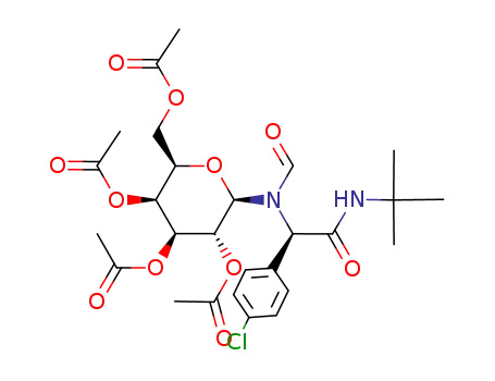 N-Formyl-N-(2,3,4,6-tetra-O-acetyl-β-D-galactopyranosyl)-(S)-p-chlorophenylglycine-N'-tert-butyl-amide