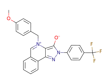3-hydroxy-4-[(4-methoxyphenyl)methyl]-2-(4-trifluoromethylphenyl)-2H-pyrazolo[4,3-c]isoquinolinium inner salt