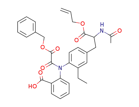 2-{[4-(2-acetylamino-2-allyloxycarbonyl-ethyl)-2-ethyl-phenyl]-benzyloxyoxalyl-amino}-benzoic acid
