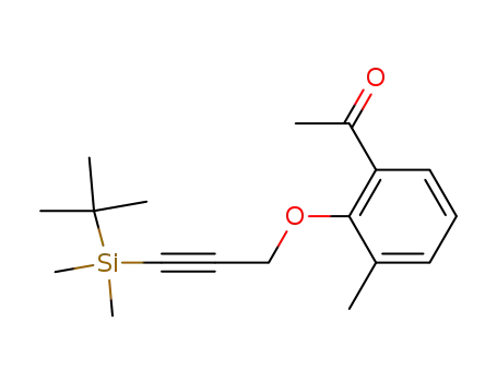 Ethanone,
1-[2-[[3-[(1,1-dimethylethyl)dimethylsilyl]-2-propynyl]oxy]-3-methylphenyl]
-
