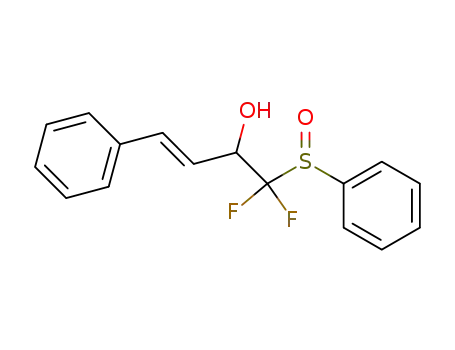 1,1-difluoro-4-phenyl-1-phenylsulfinyl-3-buten-2-ol