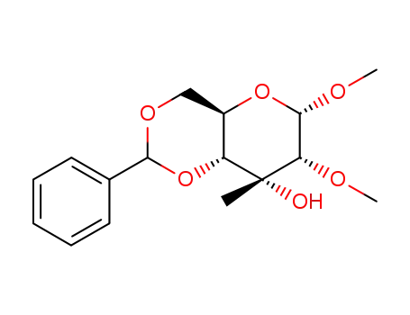 methyl 4,6-O-benzylidene-3-C-methyl-2-O-methyl-α-D-allopyranoside