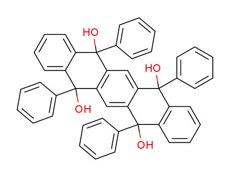 Molecular Structure of 861014-14-4 (5,7,12,14-tetraphenyl-5,7,12,14-tetrahydroxy-5,7,12,14-tetrahydropentacene)