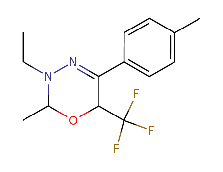 3-Ethyl-2-methyl-5-p-tolyl-6-trifluoromethyl-3,6-dihydro-2H-[1,3,4]oxadiazine