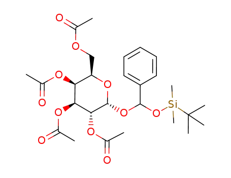 1-(tert-butyldimethylsiloxy-phenyl-methoxy)-2,3,4,6-tetra-O-acetyl-α-D-galactopyranoside