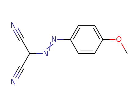 Molecular Structure of 5436-32-8 ([(E)-(4-methoxyphenyl)diazenyl]propanedinitrile)