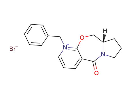 (S)-8-Benzyl-4-oxo-2,3,10,10a-tetrahydro-1H,4H-9-oxa-3a-aza-8-azonia-benzo[f]azulene; bromide