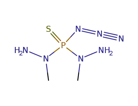 Molecular Structure of 156457-68-0 (thioxobis(1-methylhydrazino)phosphoranyl azide)