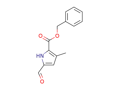 1H-Pyrrole-2-carboxylic acid, 5-formyl-3-methyl-, phenylmethyl ester