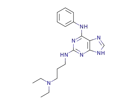 Molecular Structure of 903583-21-1 (2-(N,N-diethylamino-3-propylamino)-6-phenylamino-purine)
