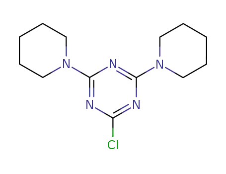 Molecular Structure of 7710-36-3 (2-Chloro-4,6-di(1-piperidinyl)-1,3,5-triazine)