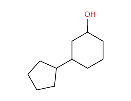 Molecular Structure of 103983-64-8 (Cyclohexanol, 3-cyclopentyl-)