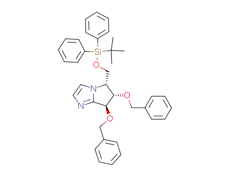 5H-Pyrrolo[1,2-a]imidazole,
5-[[[(1,1-dimethylethyl)diphenylsilyl]oxy]methyl]-6,7-dihydro-6,7-bis(phen
ylmethoxy)-, (5R,6S,7S)-