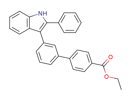 3'-(2-phenyl-1<i>H</i>-indol-3-yl)-biphenyl-4-carboxylic acid ethyl ester