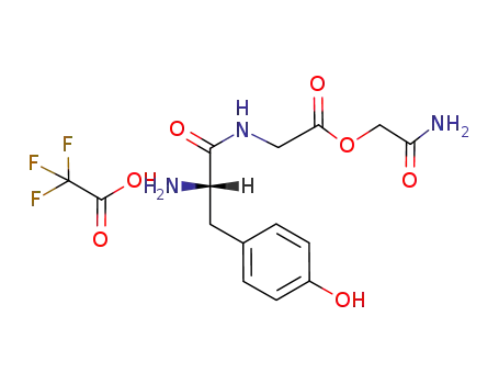 Glycine, N-L-tyrosyl-, 2-amino-2-oxoethyl ester, mono(trifluoroacetate)
(salt)