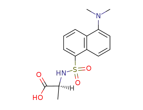 Molecular Structure of 35021-10-4 (DANSYL-L-ALANINE PIPERIDINIUM SALT)