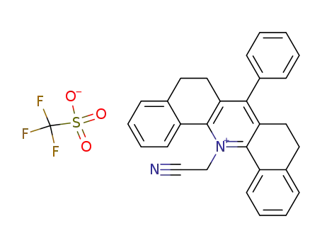 14-cyanomethyl-7-phenyl-5,6,8,9-tetrahydrodibenzo<c,h>acridinium trifluoromethanesulphonate