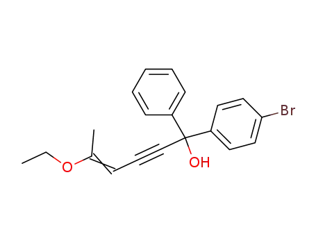 phenyl-1, p-bromophenyl-1 ethoxy-5 hydroxy-1 hexene-4 yne-2