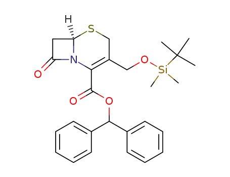 diphenylmethyl 3-t-butyldimethylsiloxymethyl-3-cephem-4-carboxylate