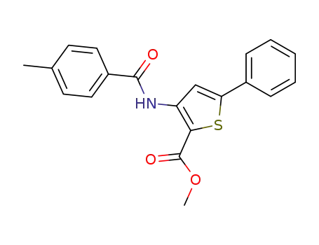 3-(4-methyl-benzoylamino)-5-phenyl-thiophene-2-carboxylic acid methyl ester