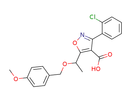 4-Isoxazolecarboxylic acid,
3-(2-chlorophenyl)-5-[1-[(4-methoxyphenyl)methoxy]ethyl]-