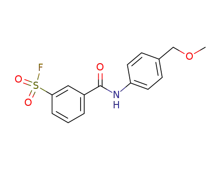 Molecular Structure of 80936-67-0 (3-(4-Methoxymethyl-phenylcarbamoyl)-benzenesulfonyl fluoride)