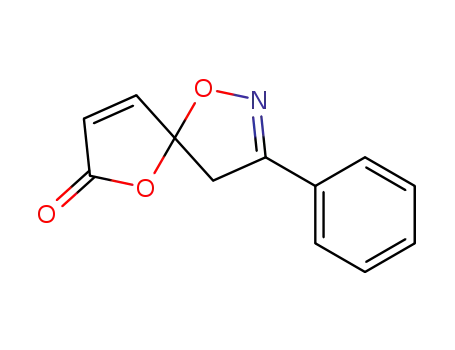 Molecular Structure of 292605-22-2 (2,5-dihydro-3'-phenylspiroisoxazolino-[5',5]furan-2-one)