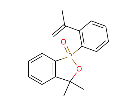 Molecular Structure of 68823-66-5 (1-(2-isopropenyl-phenyl)-3,3-dimethyl-1,3-dihydro-benzo[<i>c</i>][1,2]oxaphosphole 1-oxide)