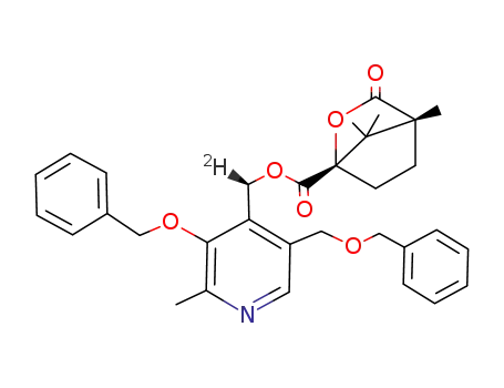 (4'R)-<4'-2H1>-3,5'-O-dibenzylpyridox-4'-yl camphanate