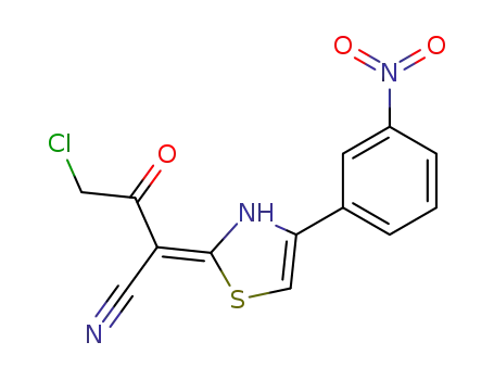 4-chloro-2-[4-(3-nitrophenyl)-2,3-dihydro-1,3-thiazol-2-ylidene]-3-oxobutanenitrile