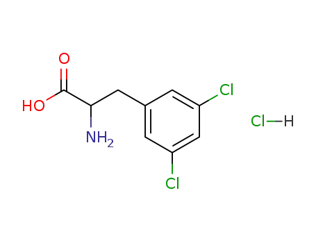 Molecular Structure of 128833-97-6 (3,5-Dichloro-DL-Phenylalanine)