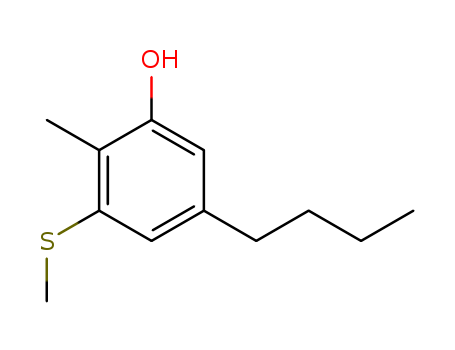 Phenol, 5-butyl-2-methyl-3-(methylthio)-