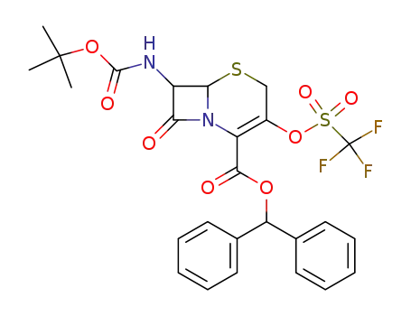 diphenyl 7-(tert-butyl-carbonylamino)-3-<<(trifluoromethyl)sulfonyl>oxy>-3-cepham-4-carboxylate