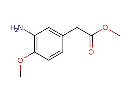 Molecular Structure of 63304-82-5 (Methyl 2-(3-amino-4-methoxyphenyl)acetate)