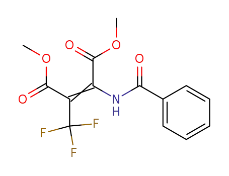 Molecular Structure of 498573-00-5 (2-Butenedioic acid, 2-(benzoylamino)-3-(trifluoromethyl)-, dimethyl
ester)