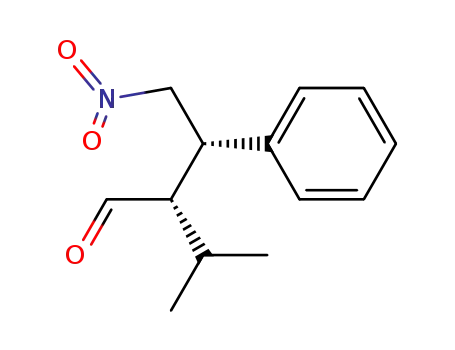 Molecular Structure of 384354-78-3 ((2S,3S)-2-(1-methylethyl)-4-nitro-3-phenylbutyraldehyde)