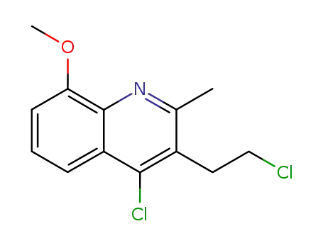 4-Chloro-3-(2-chloroethyl)-8-methoxy-2-methylquinoline