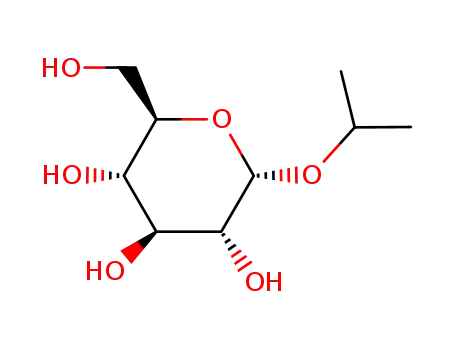 Molecular Structure of 25320-92-7 (propan-2-yl alpha-D-glucopyranoside)