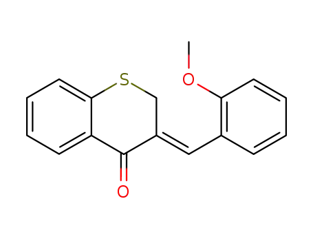 Molecular Structure of 130688-98-1 ((3Z)-3-[(2-methoxyphenyl)methylidene]-2,3-dihydro-4H-thiochromen-4-one)