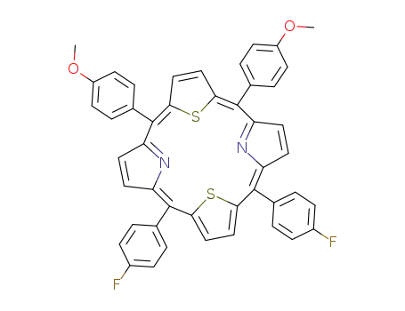 5,10-bis-4-fluorophenyl-15,20-bis-4-methoxyphenyl-21,23-dithiaporphyrin