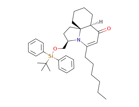 3-(<i>tert</i>-butyl-diphenyl-silanyloxymethyl)-5-hexyl-2,3,8,9,10,11-hexahydro-1<i>H</i>,7a<i>H</i>-pyrrolo[2,1-<i>j</i>]quinolin-7-one