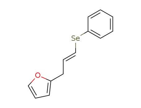 Molecular Structure of 88320-26-7 (Furan, 2-[3-(phenylseleno)-2-propenyl]-, (E)-)