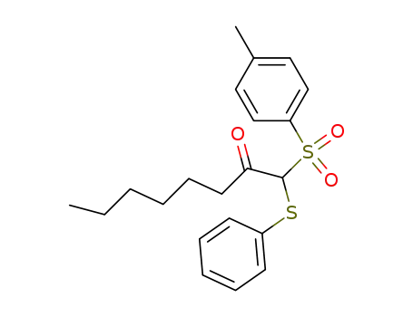 β-keto α-phenylthio hexyl p-toluene sulfone