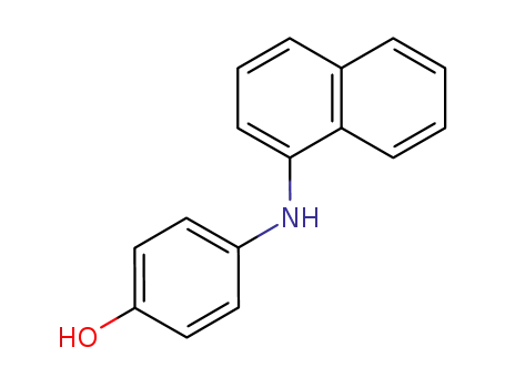 Molecular Structure of 5924-21-0 (Phenol, 4-(1-naphthalenylamino)-)