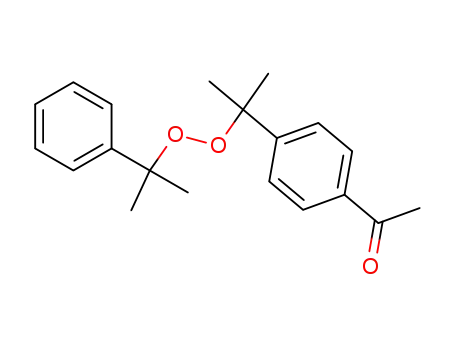1-<1-methyl-1-(1-methyl-1-phenylethylperoxy)ethyl>-4-acetylbenzene