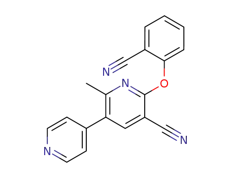 Molecular Structure of 143951-73-9 ([3,4'-Bipyridine]-5-carbonitrile, 6-(2-cyanophenoxy)-2-methyl-)