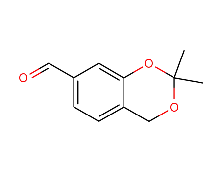 Molecular Structure of 71780-43-3 (4H-1,3-Benzodioxin-7-carboxaldehyde,2,2-dimethyl-(9CI))