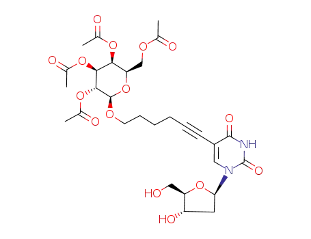 5-[1-(2,3,4,6-tetra-O-acetyl-β-D-galactopyranosyl)-5-hexyn-6-yl]-2'-deoxyuridine