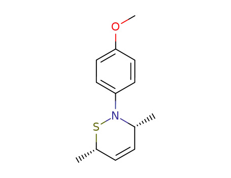 cis-(+/-)-2-(4-methoxyphenyl)-3,6-dimethyl-3,6-dihydro-2H-1,2-thiazine
